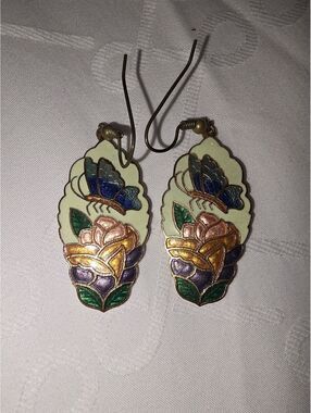 Cloisonne earrings